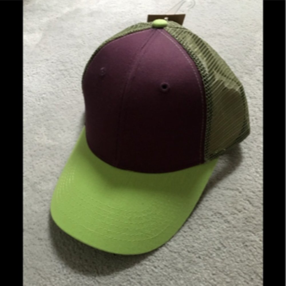 Green/Purple baseball cap